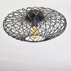 Lampes Dorées-hofstein Plafonnier Wemude Noir doré, 1 lumière