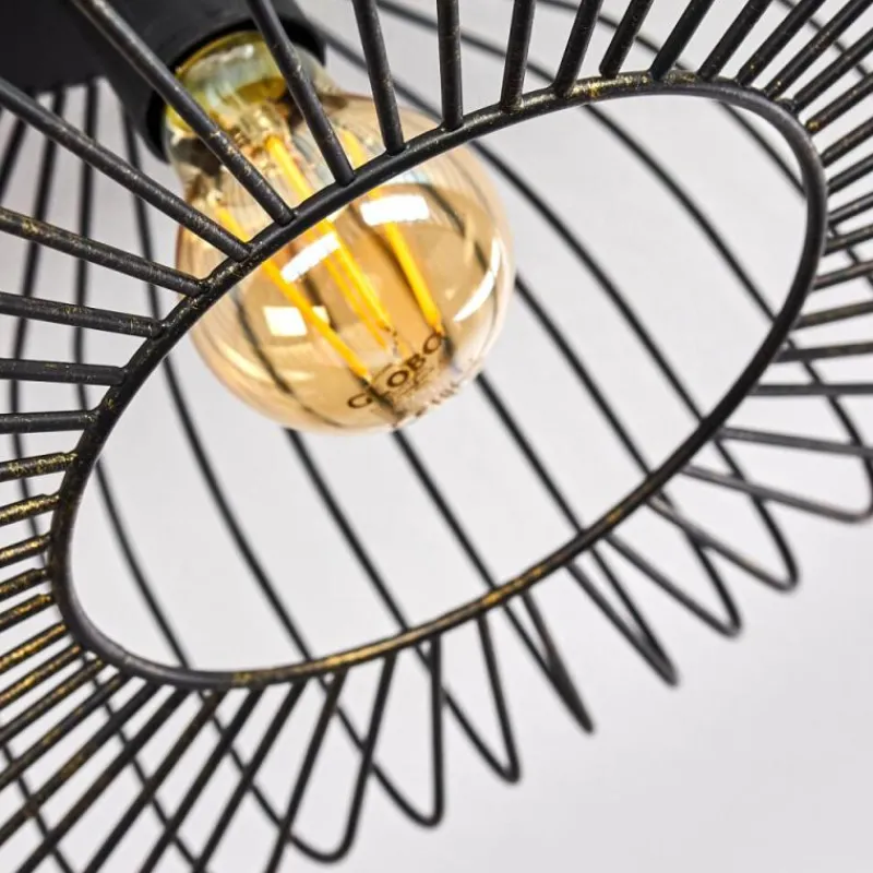 Lampes Dorées-hofstein Plafonnier Wemude Noir doré, 1 lumière