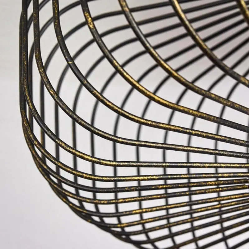 Lampes Dorées-hofstein Plafonnier Wemude Noir doré, 1 lumière