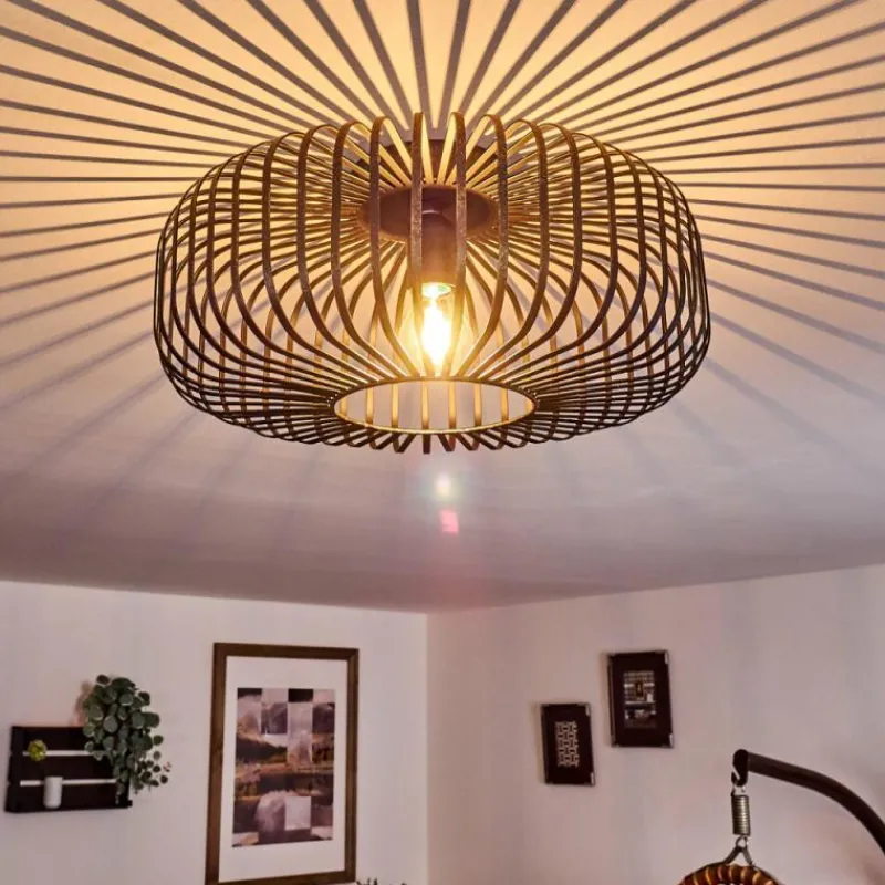 Lampes Dorées-hofstein Plafonnier Wemude Noir doré, 1 lumière