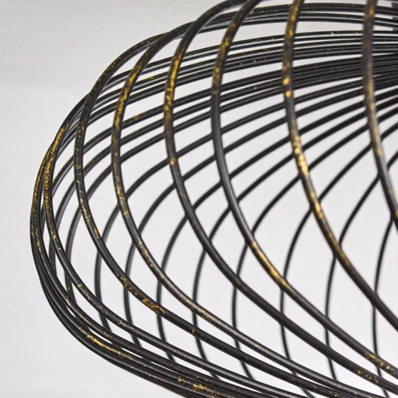 Lampes Dorées-hofstein Plafonnier Wemude Noir doré, 1 lumière