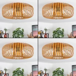 Lampes Industrielles-hofstein Plafonnier Wemude Ocre, 1 lumière