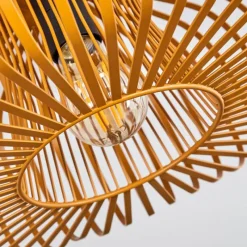 Lampes Industrielles-hofstein Plafonnier Wemude Ocre, 1 lumière