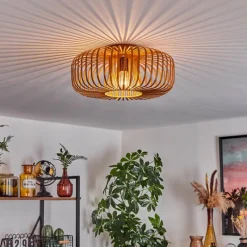 Lampes Industrielles-hofstein Plafonnier Wemude Ocre, 1 lumière