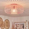 Lampes Industrielles-hofstein Plafonnier Wemude Rose, 1 lumière