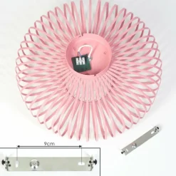 Lampes Industrielles-hofstein Plafonnier Wemude Rose, 1 lumière
