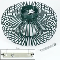 Lampes Industrielles-hofstein Plafonnier Wemude Vert, 1 lumière