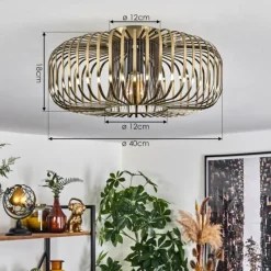 hofstein Plafonnier Wemude Vieux laiton, 1 lumière* Plafonniers