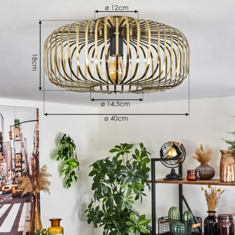 hofstein Plafonnier Wemude Vieux laiton, 1 lumière* Plafonniers