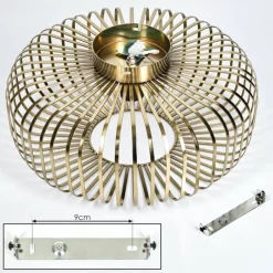 hofstein Plafonnier Wemude Vieux laiton, 1 lumière* Plafonniers