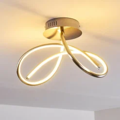 hofstein Plafonnier Wengi LED Nickel mat, 1 lumière* Éclairage Led