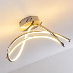 hofstein Plafonnier Wengi LED Nickel mat, 1 lumière* Éclairage Led