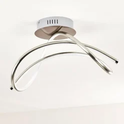 hofstein Plafonnier Wengi LED Nickel mat, 1 lumière* Éclairage Led