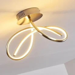hofstein Plafonnier Wengi LED Nickel mat, 1 lumière* Éclairage Led