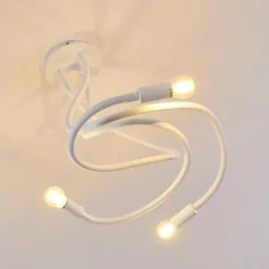 hofstein Plafonnier Wertach Blanc, 3 lumières