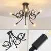 Lampes Vintages & Rétros-hofstein Plafonnier Wertach Noir, 6 lumières