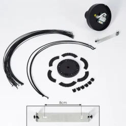 hofstein Plafonnier Wharua Noir, 1 lumière