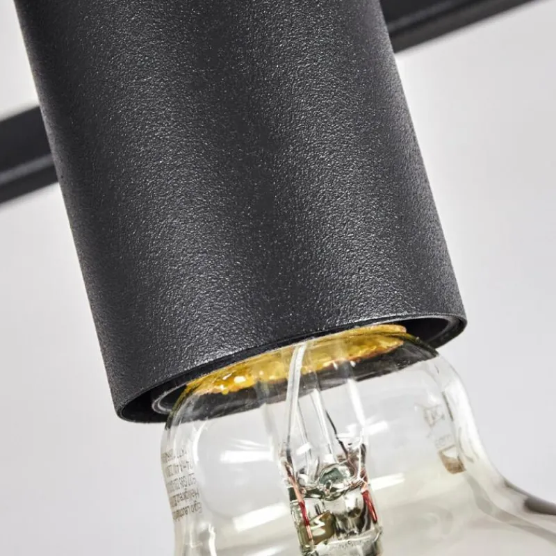 Lampes Industrielles-hofstein Plafonnier Wick Noir, 4 lumières