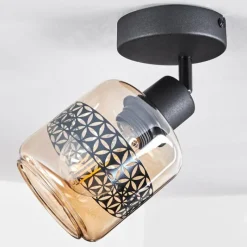 hofstein Plafonnier Wigan Noir, 1 lumière