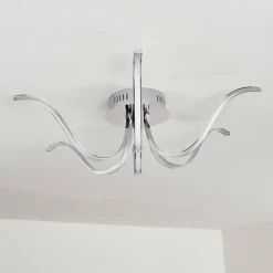 hofstein Plafonnier Wikon LED Chrome, 6 lumières* Éclairage Led