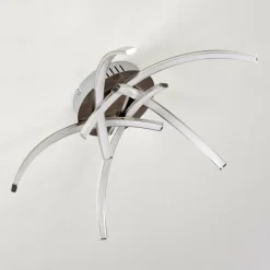 hofstein Plafonnier Wikon LED Nickel mat, 5 lumières* Éclairage Led