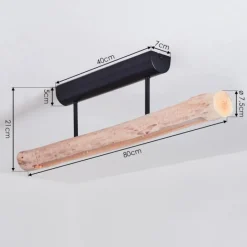 Luminaires Scandinaves-hofstein Plafonnier Winterthur LED Noir, 1 lumière