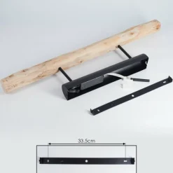 Lampes Vintages & Rétros-hofstein Plafonnier Winterthur LED Noir, 1 lumière