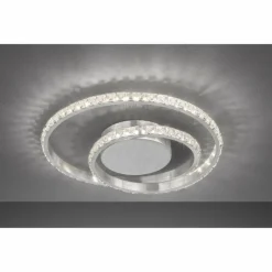Luminaires Wofi Plafonnier Wofi ALBERTA LED Aluminium brossé, 1 lumière* Éclairage Led