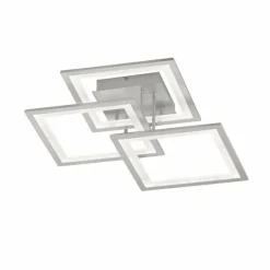hofstein Plafonnier Wofi MODESTO LED Argenté, 3 lumières