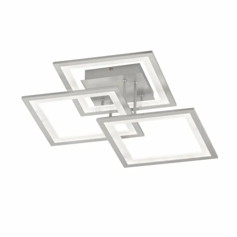 hofstein Plafonnier Wofi MODESTO LED Argenté, 3 lumières