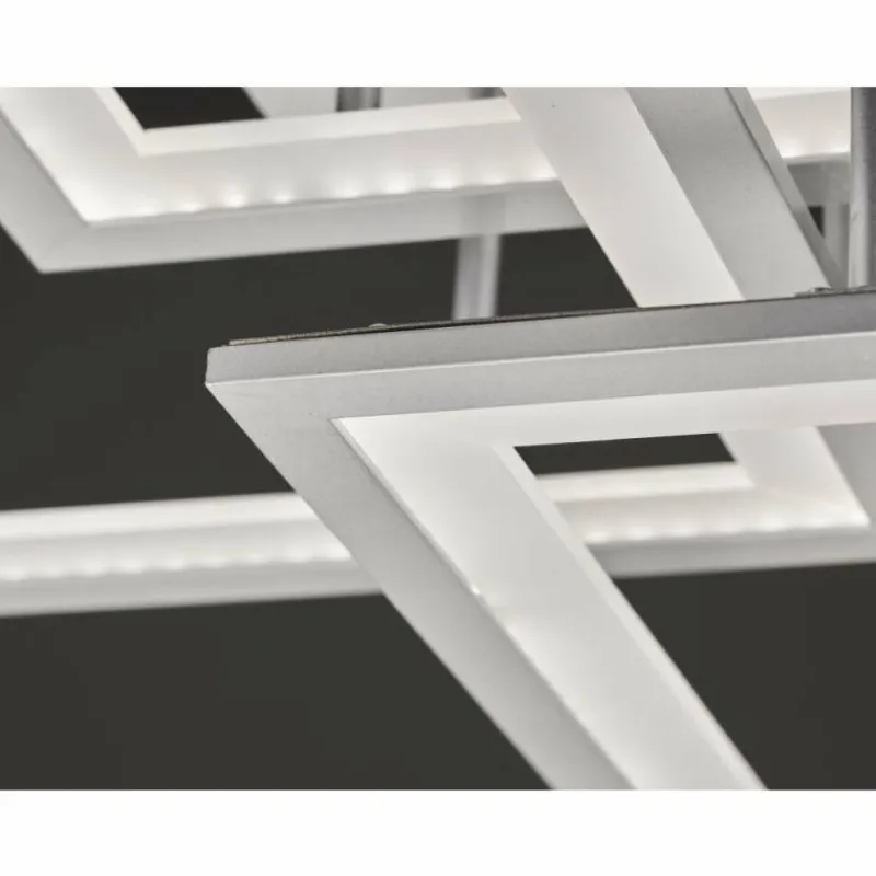 hofstein Plafonnier Wofi MODESTO LED Argenté, 3 lumières