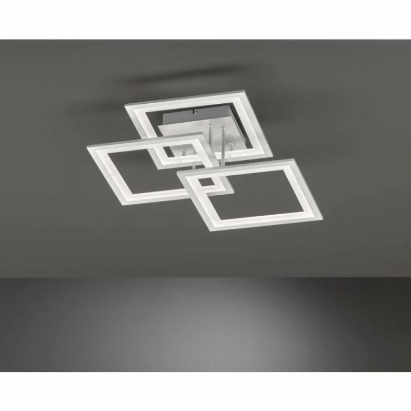 hofstein Plafonnier Wofi MODESTO LED Argenté, 3 lumières