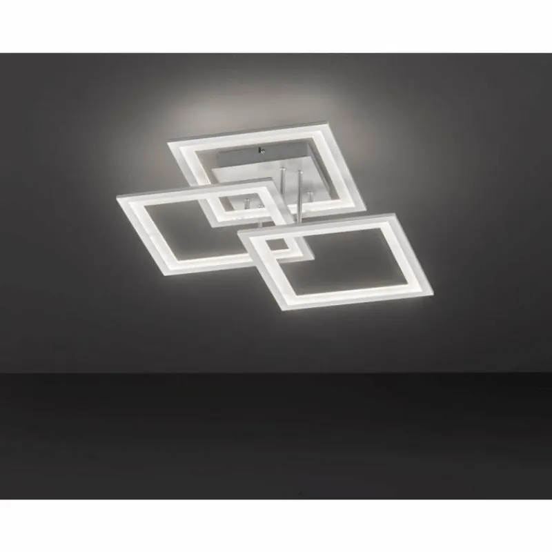 hofstein Plafonnier Wofi MODESTO LED Argenté, 3 lumières
