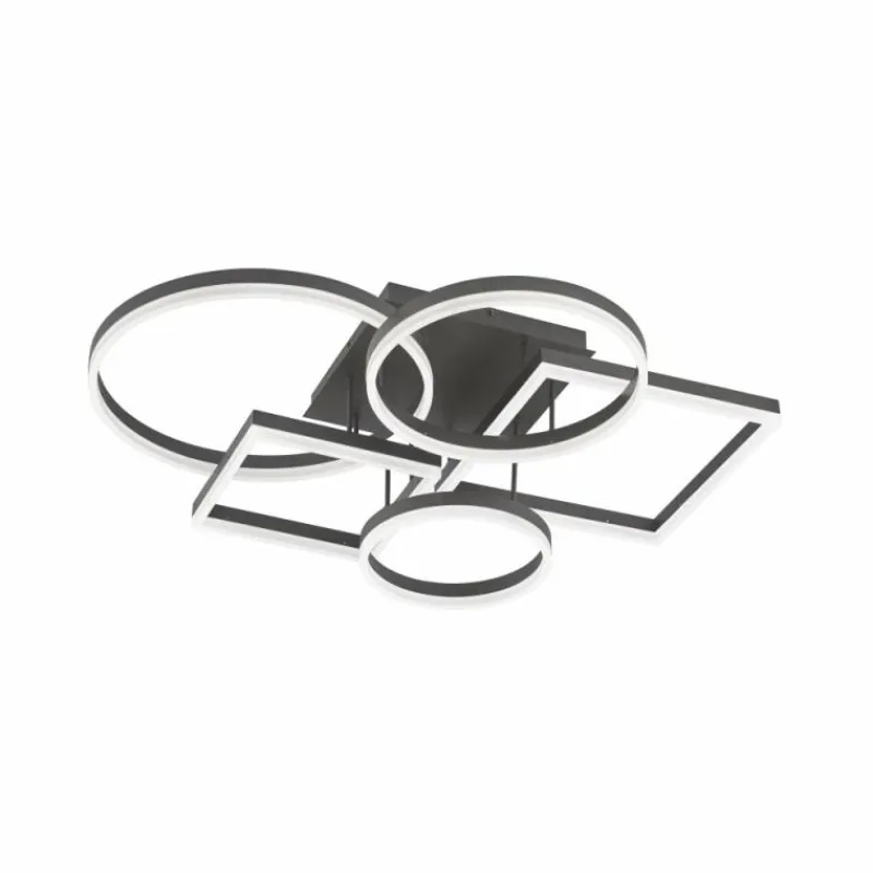 Luminaires Wofi Plafonnier Wofi VAASA LED Gris, 5 lumières* Éclairage Led