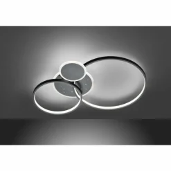 Luminaires Wofi Plafonnier Wofi-Leuchten KIAH LED Noir, 1 lumière* Éclairage Led