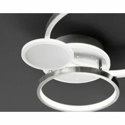 Luminaires Wofi Plafonnier Wofi-Leuchten KIAH LED Argenté, 1 lumière* Éclairage Led