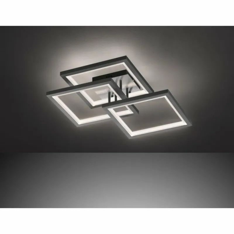 Luminaires Wofi Plafonnier Wofi-Leuchten MURIEL LED Gris, 1 lumière* Éclairage Led