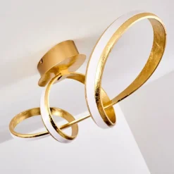 Lampes Dorées-hofstein Plafonnier Woyens LED Or, 1 lumière