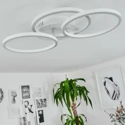 hofstein Plafonnier Xena LED Blanc, 1 lumière, Télécommandes