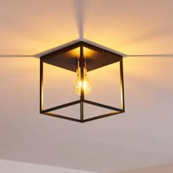 hofstein Plafonnier Yuhigaoka Noir, 1 lumière