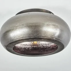 Style Boho-Chic-hofstein Plafonnier Zigne Argent Oxydé, Noir, 1 lumière