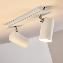 hofstein Plafonnier Zuoz Blanc, 2 lumières