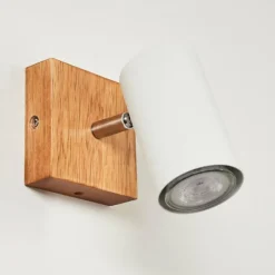 hofstein Plafonnier Zuoz Bois clair, 1 lumière