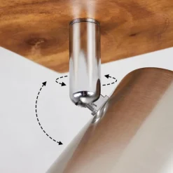 hofstein Plafonnier Zuoz Bois clair, 3 lumières