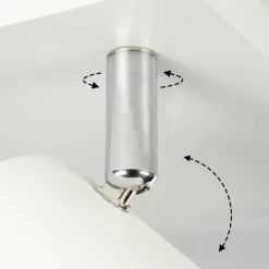 hofstein Plafonnier Zuoz Chrome, Blanc, 4 lumières