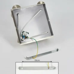 hofstein Plafonnier Zuoz Chrome, Nickel mat, 4 lumières