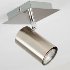 hofstein Plafonnier Zuoz Nickel mat, 1 lumière