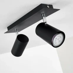 hofstein Plafonnier Zuoz Noir, 2 lumières