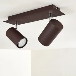 hofstein Plafonnier Zuoz Rouille, 2 lumières