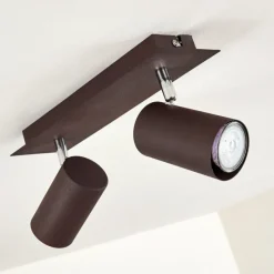 hofstein Plafonnier Zuoz Rouille, 2 lumières